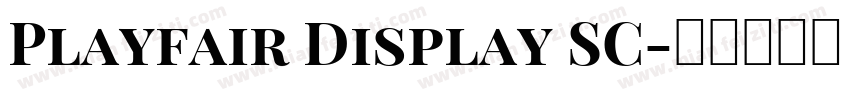 Playfair Display SC字体转换